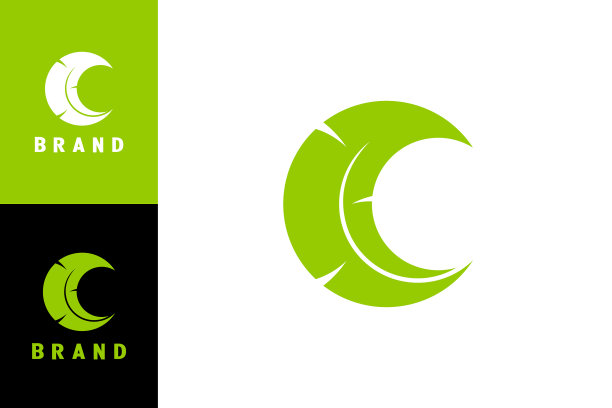 香蕉叶c标志图片下载