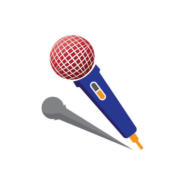 麦克风标志图标设计图片下载