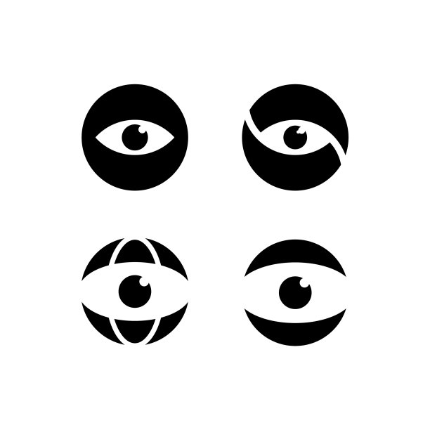 图形模板的眼睛图标标志图片下载