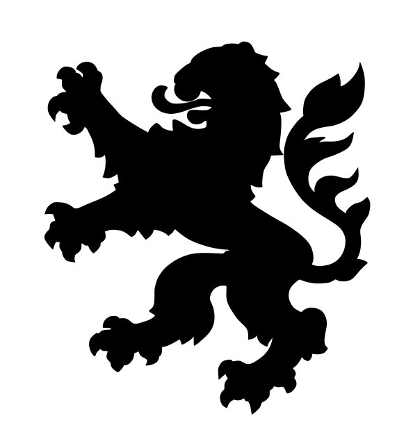 黑森纹章狮的剪影图片下载