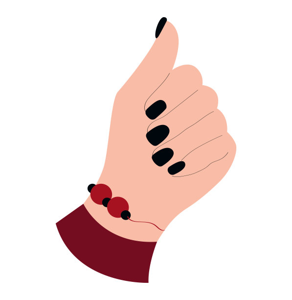 白色背景下的人手特写镜头图片下载