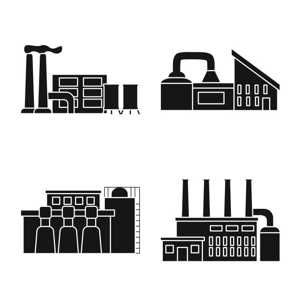 设计工业及工厂标志图片下载