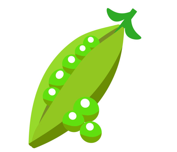 场豌豆图标。蔬菜插图图片下载