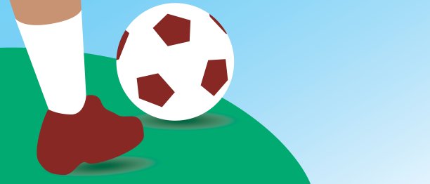 足球运动员在草地上的特写镜头图片下载