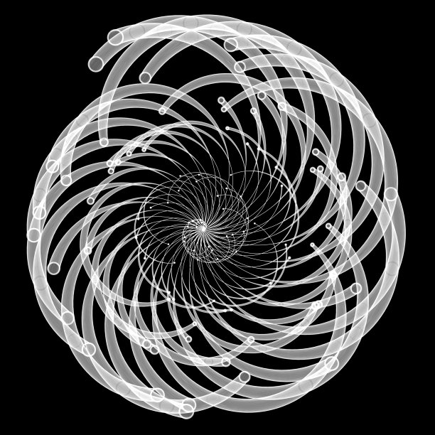 黑色和白色径向曲线。图片下载