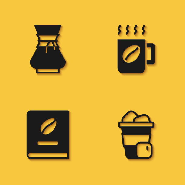 设置倒在咖啡机冰咖啡书和图片下载