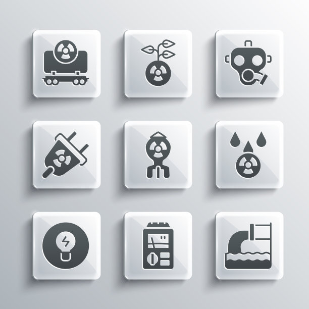 设置废水、酸雨和剂量计图片下载