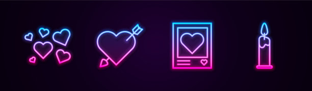 定线心情与心箭相照图片下载