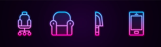 集线办公椅椅刀及扶手椅移动图片下载