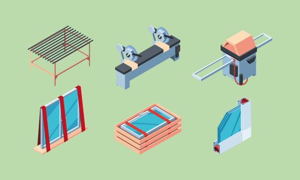 窗户安装等距工人内部图片下载