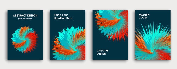 多色书籍封面页设计创意十足图片下载