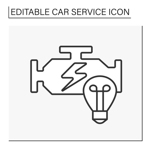 检查引擎灯线图标图片下载