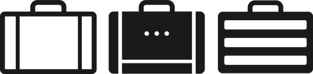 公文包图标（扁平风格）图片下载