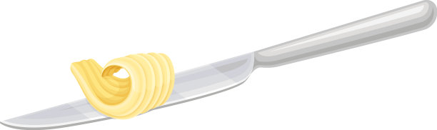 卷曲黄油切片刀天然乳制品图片下载
