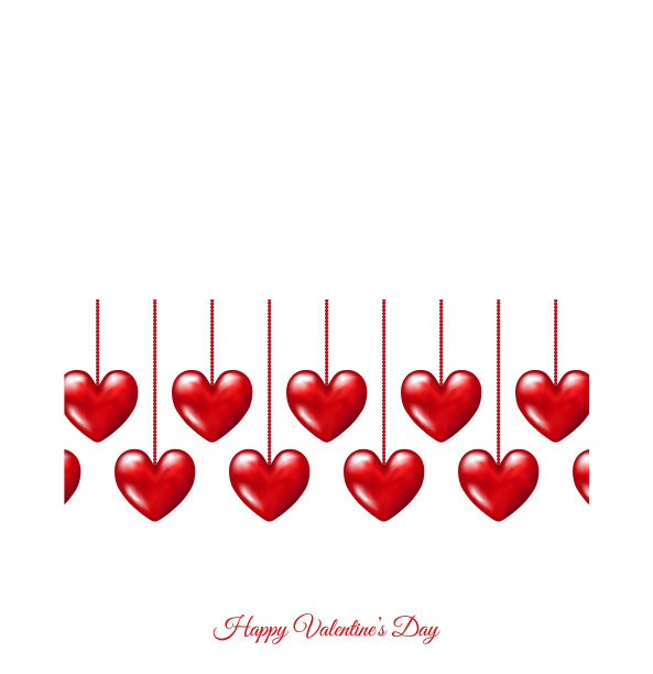 情人节卡挂现实3d红色图片下载