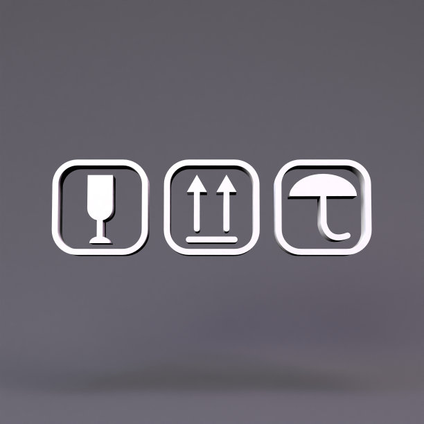 脆弱的图标。邮件的概念。3 d渲染插图。图片下载