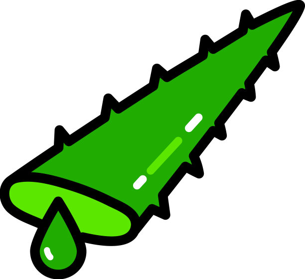 龙舌兰色线芦荟图标切多汁图片下载