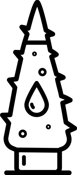 龙舌兰芦荟化妆品轮廓图标切割图片下载