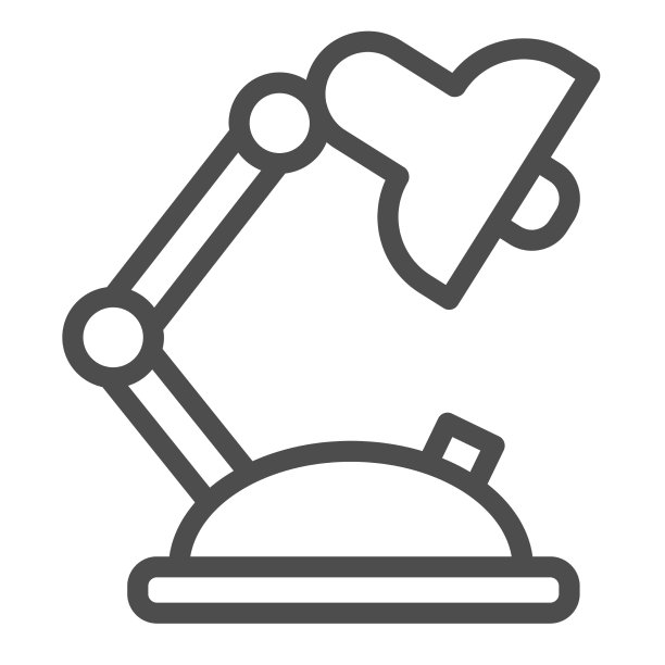 台灯照明打火机线图标图片下载