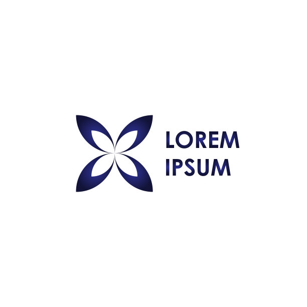 蝴蝶翅膀叶子Logo、图标或符号图片下载