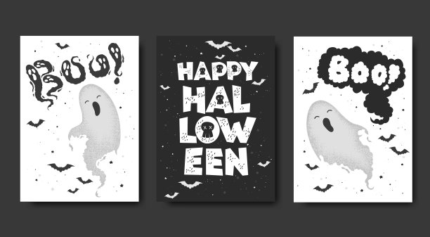 万圣节卡片收集快乐图片下载