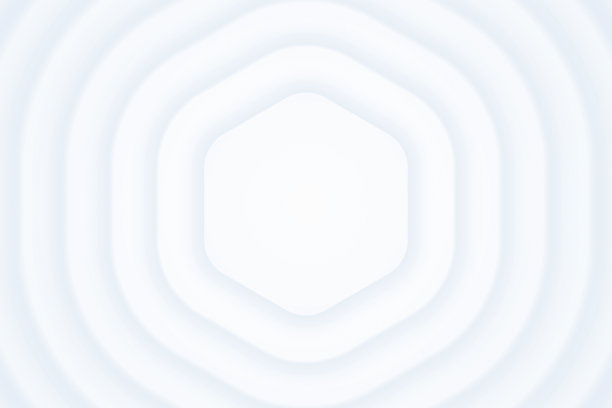 3D渲染光单色分层六边形形状抽象技术背景图片下载