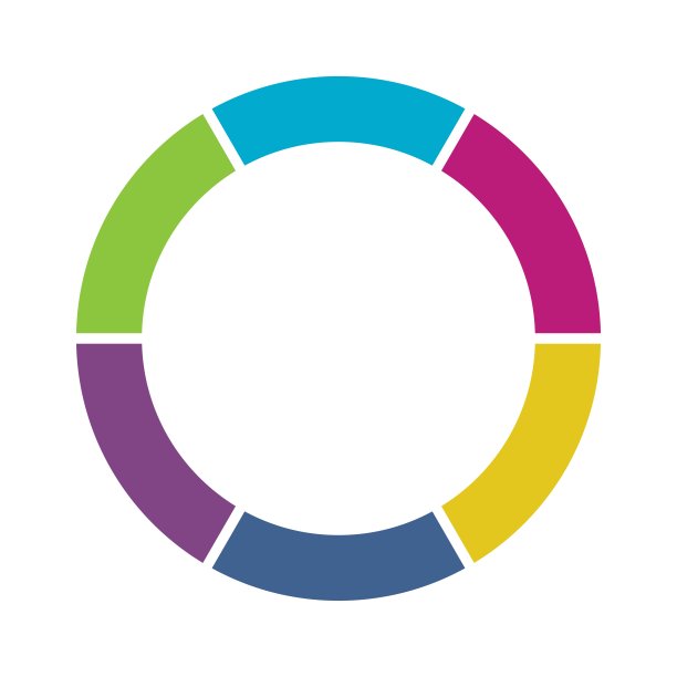 饼图矢量彩色圆图。图片下载
