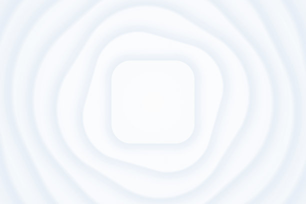 白色分层材料设计旋转广场三维渲染抽象背景图片下载