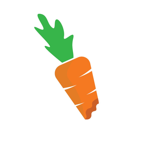 胡萝卜图标矢量插图设计图片下载
