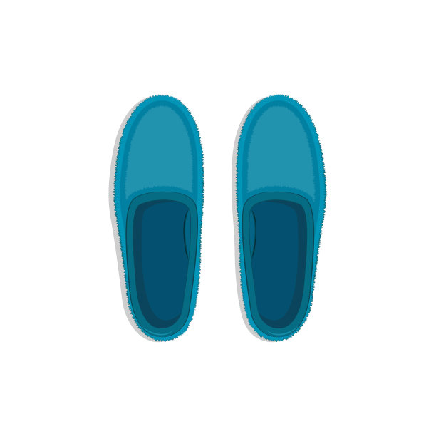 拖鞋图标矢量设计。图片下载