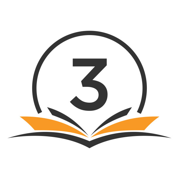 信3教育标志书概念。培训职业标志，大学，学院毕业标志模板设计图片下载