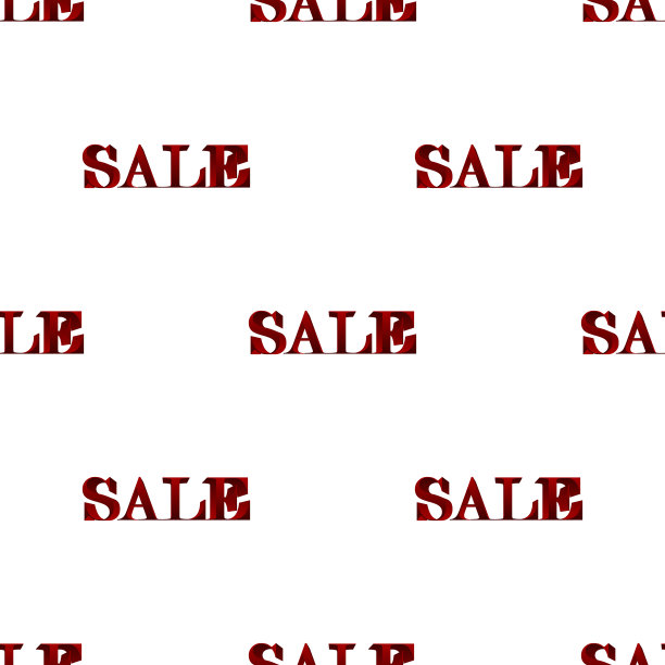 无缝图案与字销售好为图片下载