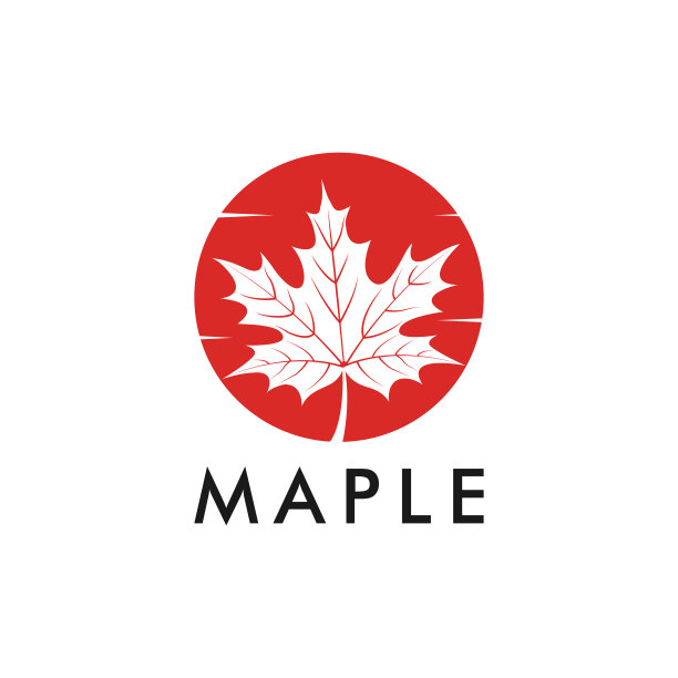 枫叶标志设计模板图片下载