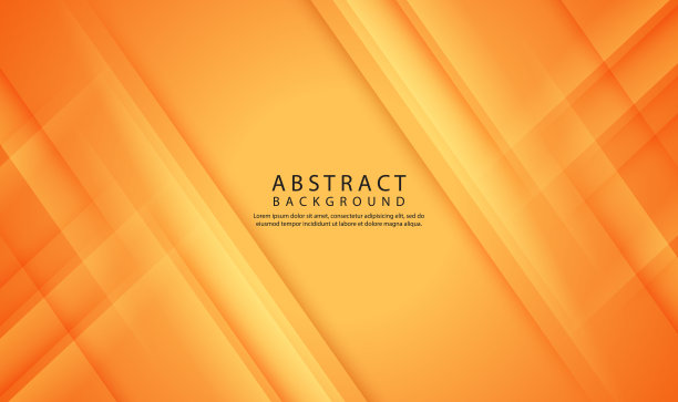 三维橙色几何抽象背景重叠层在明亮的空间上，具有线条切割纹理效果。平面设计元素优雅的风格概念横幅，传单，卡片，封面，或着陆页图片下载