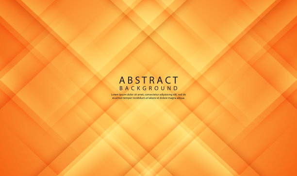 三维橙色几何抽象背景重叠层在明亮的空间上，具有线条切割纹理效果。平面设计元素优雅的风格概念横幅，传单，卡片，封面，或着陆页图片下载