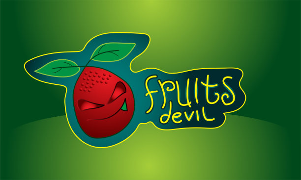 新鲜水果标志模板设计图片下载