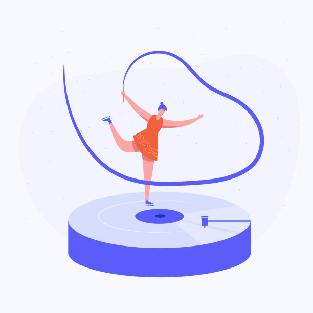 女子体操运动员表演音乐表演。图片下载