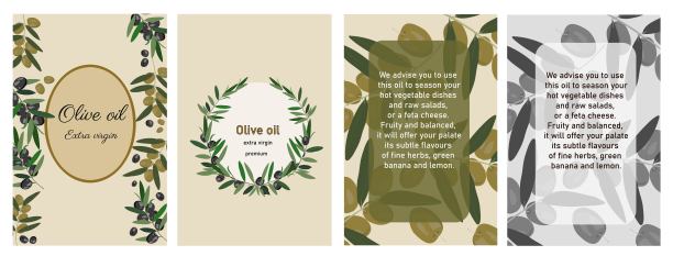 向量橄榄油，标志类型。图片下载