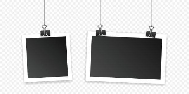 相框在平面风格。在孤立背景上的纸张图像矢量插图。即时摄影标识的经营理念。图片下载