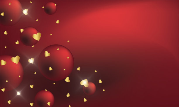 快乐的情人节图案插图背景墙纸图片下载