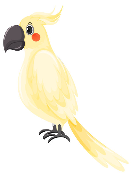 卡通风格的鹦鹉图片下载