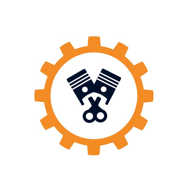 插图，图标，标志与汽车细节。汽车服务。汽车配件商店。图片下载