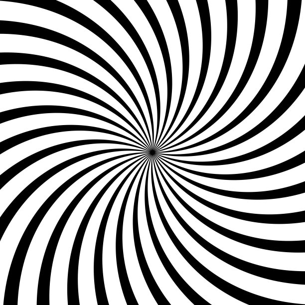 黑白相间的螺旋形。图片下载