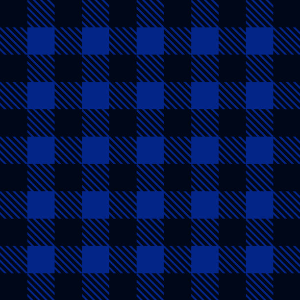 新收集织物织物格子抽象背景纹理图案无缝矢量插图图片下载