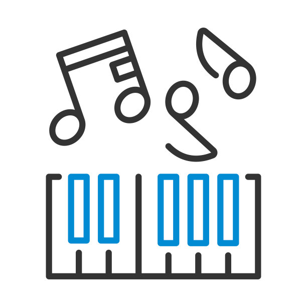 钢琴键盘图标图片下载