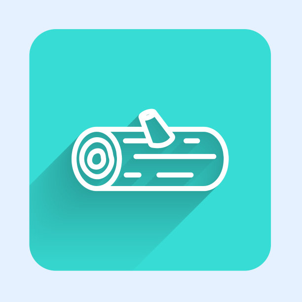 圆木图标用白线隔开图片下载