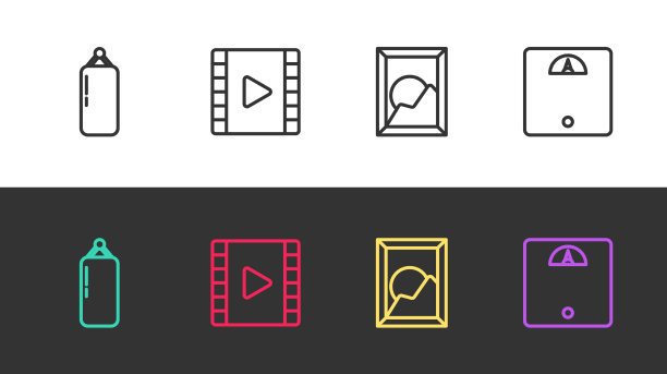 设定线出拳袋播放视频画面图片下载