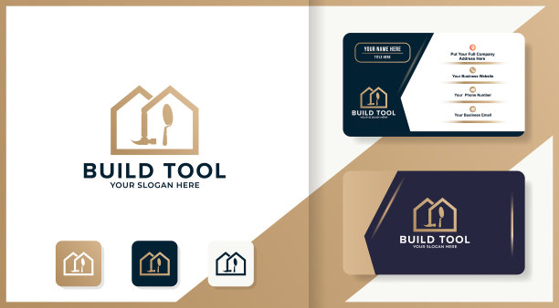 工具屋标志设计和名片图片下载