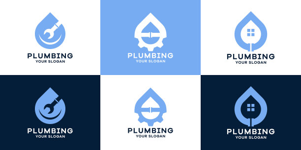 集水概念基本组合标志图片下载