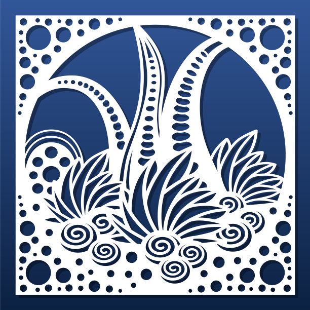 激光切割面板与海上航海水下图片下载